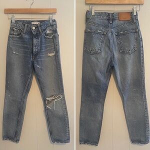Moussy Jeans Vintage Jeans Everette Boy Skinny Taper Tapered Jeans 24